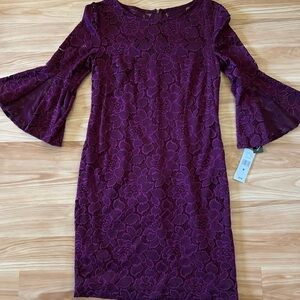 Sandra Darren Dress with Flare Sleeves, NWT